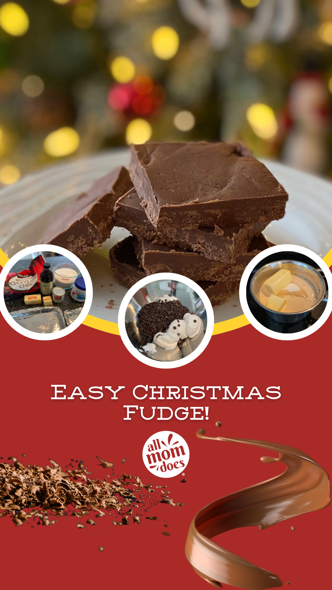 Easy Christmas Fudge AllMomDoes