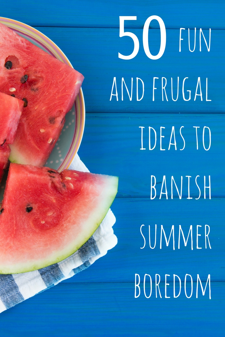 Looking for some frugal summer fun? Here are 50 cheap summer activities for kids.