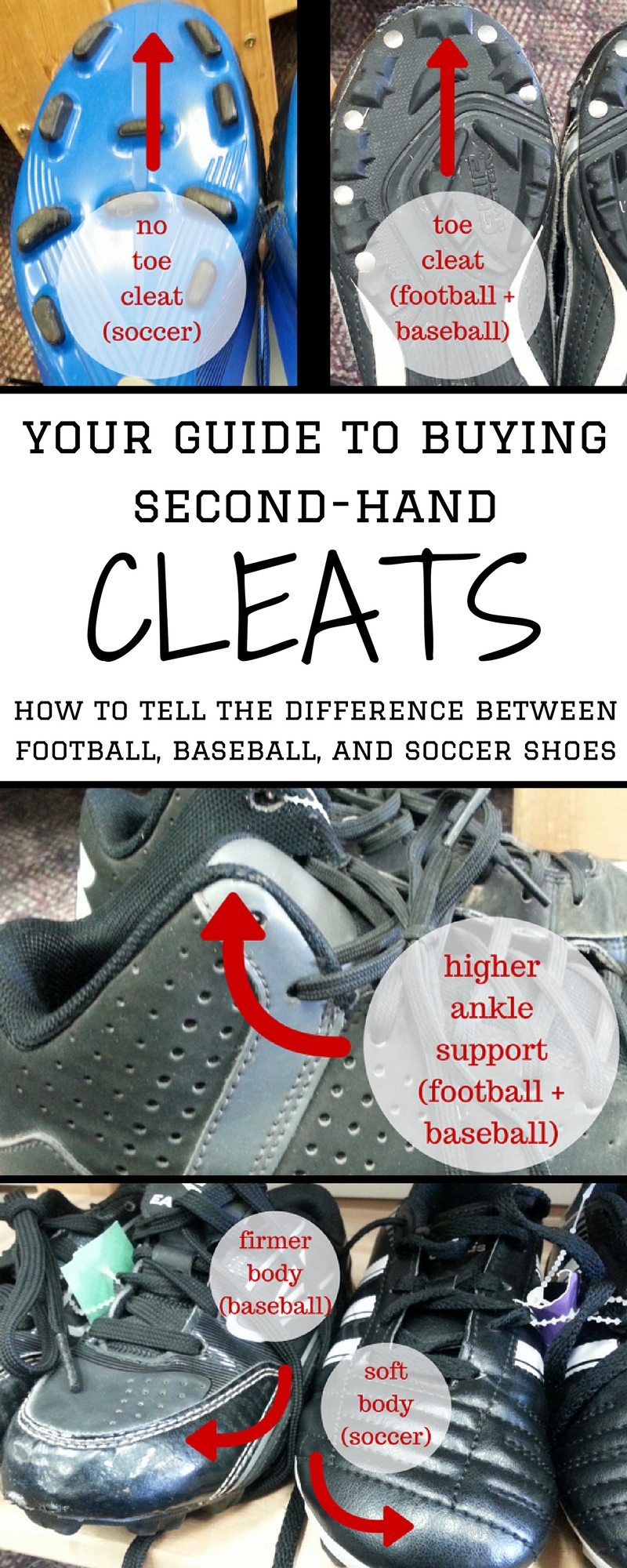 football shoes vs soccer shoes