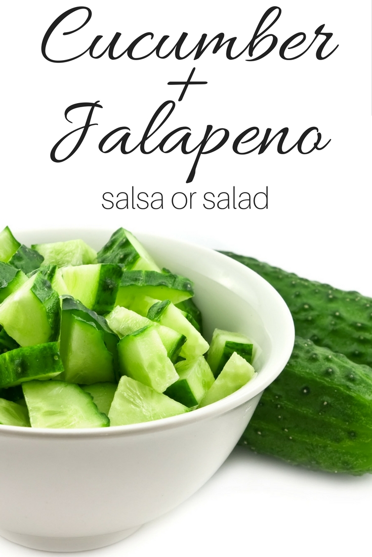 Cucumber Jalapeno salad, cucumber jalapeno salsa - two ways! Refreshing summer salad.